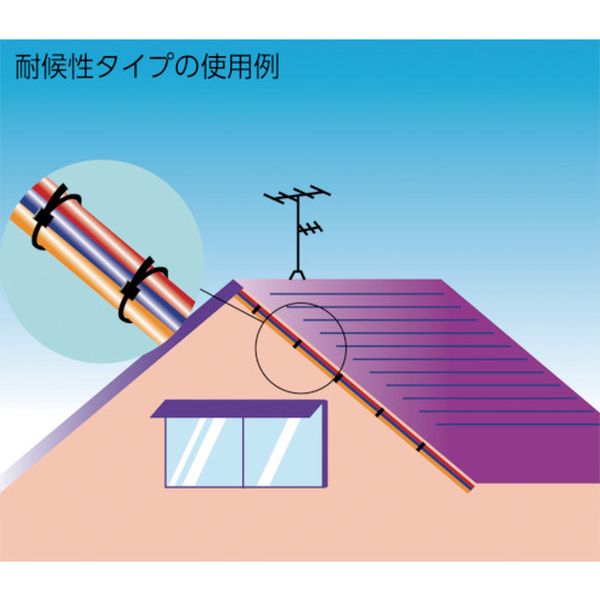 【メーカー在庫あり】 TRCV81210W ケーブルタイ幅9.0mm×812mm最大結束φ243耐候性 1...