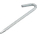 【メーカー在庫あり】 TRJY1030I トラスコ中山(株) TRUSCO ユニクロ異形ロープ止めJ型10×300mm TRJ-Y1030I JP店