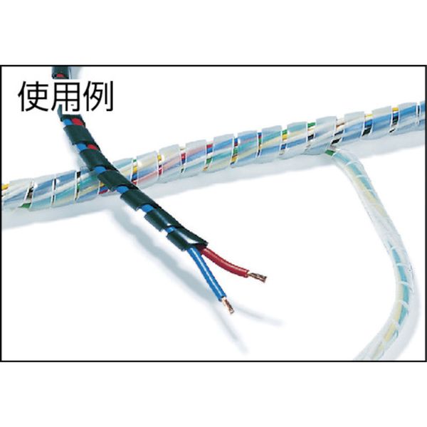 【メーカー在庫あり】 TS25W スパイラルチューブ (ポリエチレン製 耐候グレード) 黒 長さ20m TS-25-W JP店 2