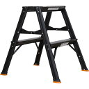 【メーカー在庫あり】 TSAF2BK トラスコ中山(株) TRUSCO アルミ製踏台 2段 高強度型 黒 TSAF-2-BK JP店