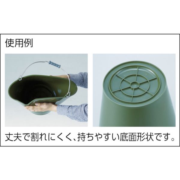 【メーカー在庫あり】 TSB14OD トラスコ中山(株) TRUSCO ソフトバケット 14L OD色 TSB-14OD JP店