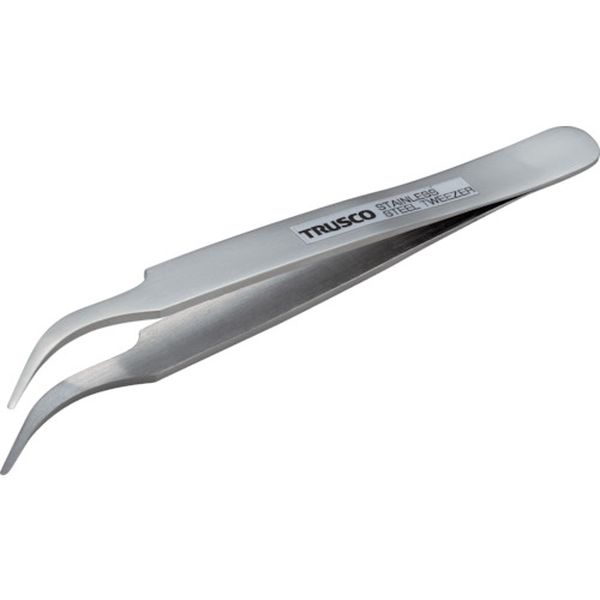 【メーカー在庫あり】 TSP77 トラスコ中山(株) TRUSCO 高精度ステンレス製ピンセット 120mm 先丸鷲型 TSP-77 JP店