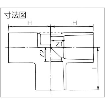 【メーカー在庫あり】 クボタシーアイ(株) クボタシーアイ TS継手 異径チーズ TS-T 50X30 TST50X30 JP