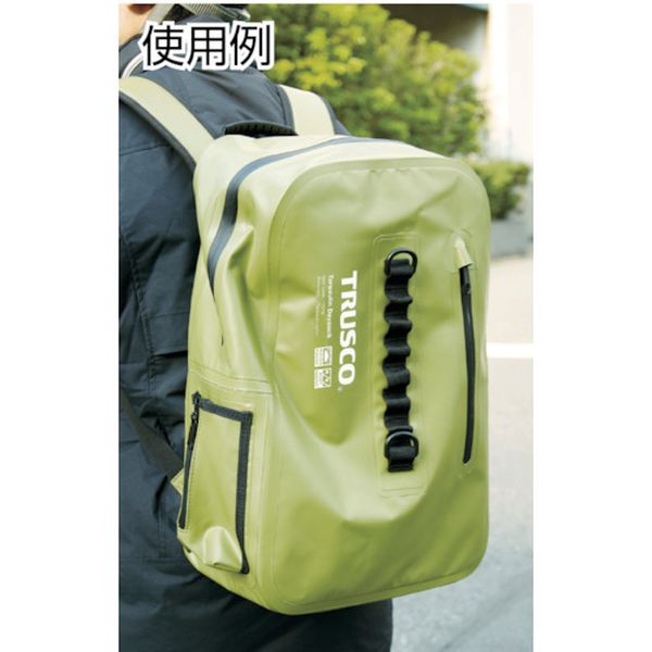 【メーカー在庫あり】 TTBLBK トラスコ中山(株) TRUSCO 防水ターポリントートバッグ Lサイズ ブラック TTBL-BK JP店