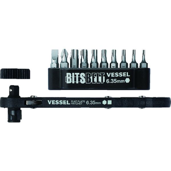 【メーカー在庫あり】 TX11 (株)ベッセル ベッセル トルクス板ラチェッドライバー No.TX-11(ビット10本組) TX-11 JP店