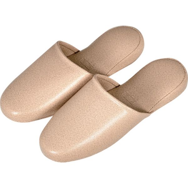 【メーカー在庫あり】 V2002 トラスコ中山(株) TRUSCO かぶりプラットスリッパ ベージュ V-2002 JP店