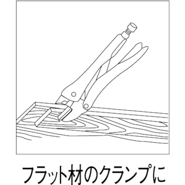 【メーカー在庫あり】 V250N (株)ロブテックス エビ バイスプライヤー ストレートタイプ 216mm V-250N JP店