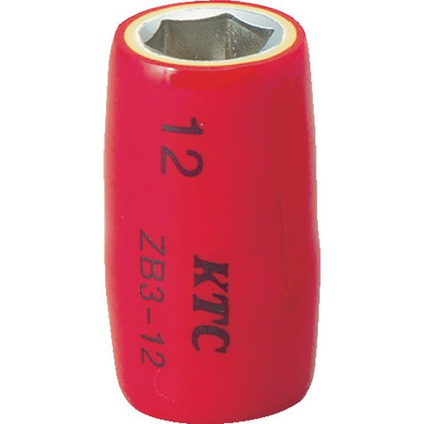 【メーカー在庫あり】 ZB312 京都機械工具(株) KTC 絶縁工具 9.5sq.ソケット 12mm ...