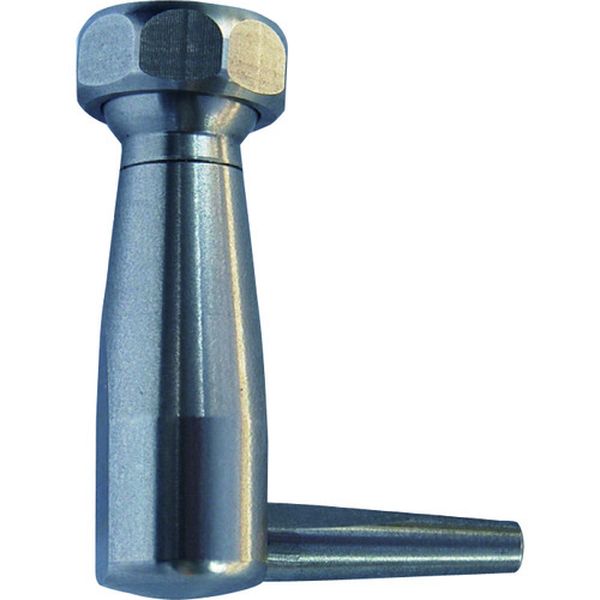 【メーカー在庫あり】 ステンレス製クーラントホース(1/4システム)用90°丸ロングノズル40L 先端ノズル..