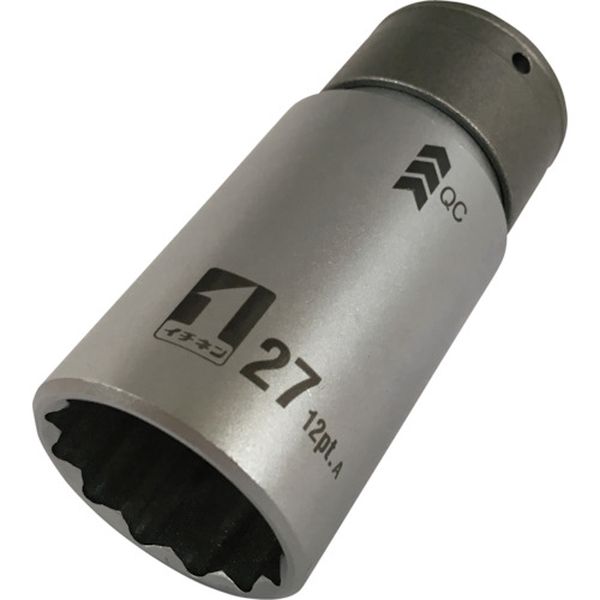 【メーカー在庫あり】 (株)イチネンアクセス MUSTTOOL QCソケット シングル 27mm 12角 IM—4W27—12K 198..