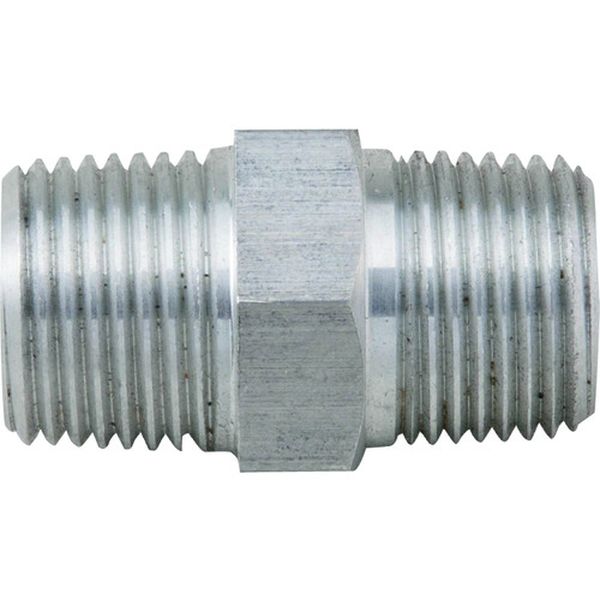 ・NPT-PTの変換アダプタに。・圧縮空気供給口：PT-3/8・全長(mm)：34・接続口径：NPT-3/8・ねじ径D1：PT-3/8(オス)・ねじ径D2：NPT-3/8(オス)・適応機種：7015、7025、7035、7015EB/ES、7025EB/ES、7035EB/ES・材質：アルミ・対応機種・7015、7025、7035・7015EB/ES、7025EB/ES、7035EB/ES・903、903XSS、903-30XSS・NPT-3/8(オス)× PT-3/8(オス)・アルミ・生産国 日本・質量 14g・コード：160-9984 ・品目：AL38AL-3/8楽天 JP店　