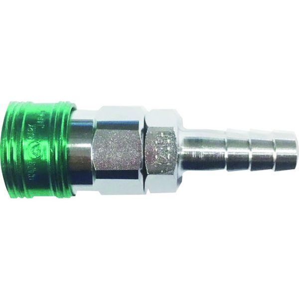 【メーカー在庫あり】 金属カップリング カラーカップリングソケット(ホース取付用)グリーン 10個入 相手側ホースインチサイズ(インチ)1/2 BLY24-SH-G JP店