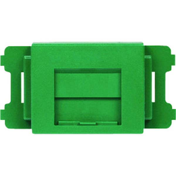 【メーカー在庫あり】 CMAOSSGRX JISプレート用シャッター付きアダプタ 緑 (10個入) CMAOSSGR-X JP店