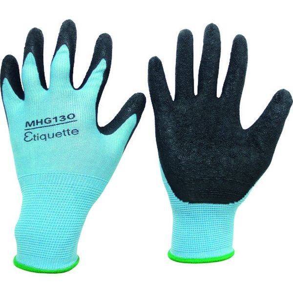 【メーカー在庫あり】 MHG130ETIQUETTEM ミドリ安全 消臭機能糸使用 作業手袋 ハイグリップ天然ゴム背抜き 薄手 MHG130エチケット M MHG-130-ETIQUETTE-M JP店