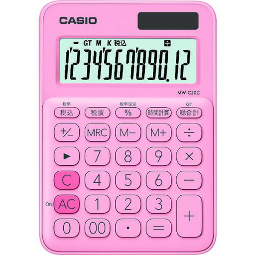 【メーカー在庫あり】 MWC20CPKN カシオ計算機(株) カシオ カシオミニジャスト型カラフル電卓 ペールピンク MW-C20C-PK--N JP店 【メーカー在庫あり】 MWC20CPKN カシオ計算機(株) カシオ カシオミニジャスト型カラフル電卓 ペールピンク MW-C20C-PK--N JP店