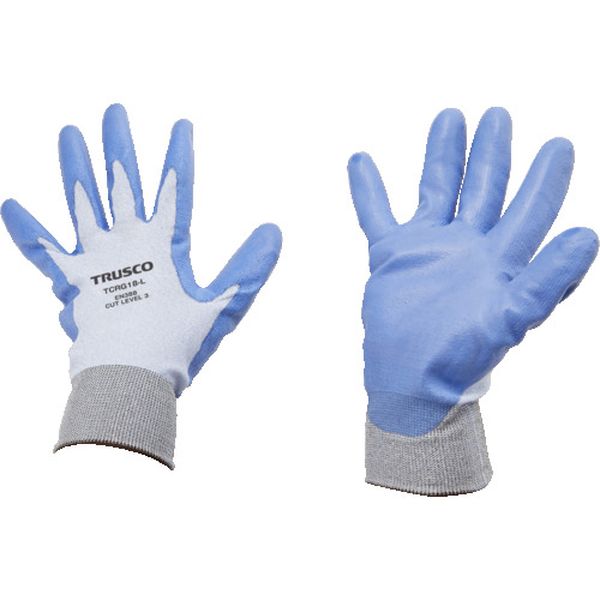 【メーカー在庫あり】 TCRG18L トラスコ中山(株) TRUSCO 耐切創手袋 18G ポリウレタンコーティング Lサイズ TCRG18-L JP店(4)