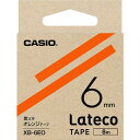 ・ラテコ(Lateco)専用の詰め替えテープになります。・新開発のラミネートサーマルテープで、擦れや汚れに対する耐久性に優れています。・強粘着でしっかり貼れて、はがす時に糊残りしにくいので、ファイルの再利用もできます。・テープ色：オレンジ・テープ幅(mm)：6・テープ長さ(m)：8・黒文字・生産国 日本・JANコード 4549526701610・質量 10gXB6EO楽天 JP店
