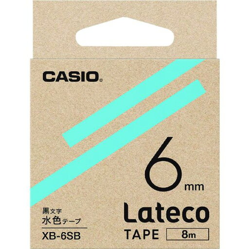 【メーカー在庫あり】 カシオ計算機(株) カシオ ラテコ(Lateco)専用詰め替えテープ 6mm 水色テープに黒文字 XB6SB JP店 【メーカー在庫あり】 カシオ計算機(株) カシオ ラテコ(Lateco)専用詰め替えテープ 6mm 水色テープに黒文字 XB6SB JP店
