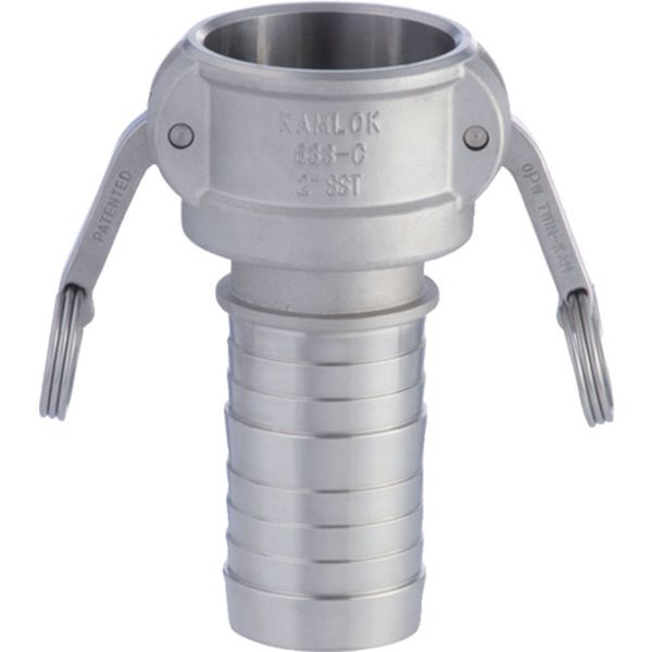 【メーカー在庫あり】 633C4SST カムロック カプラー ホースシャンク ステンレス 633-C 4インチ SST 63..