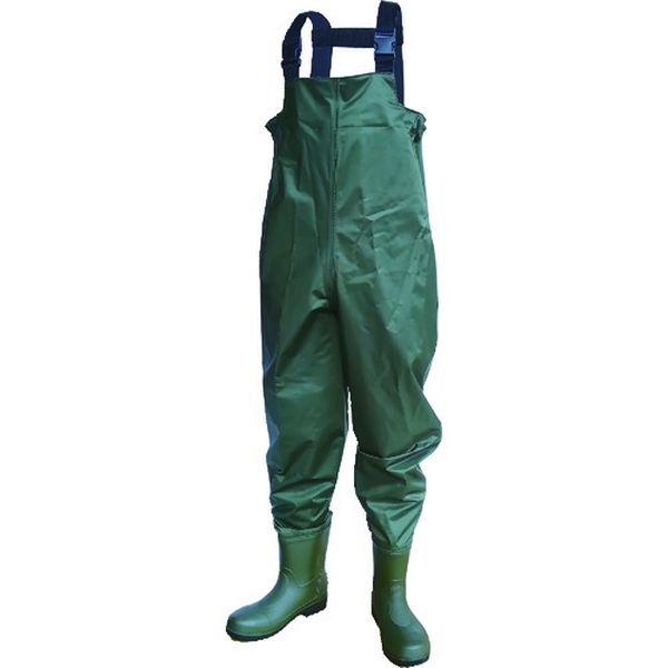 【メーカー在庫あり】 2074M 富士手袋工業(株) 富士手袋 鉄芯鉄板入ナイロン胴付水中長靴 2074-M JP店