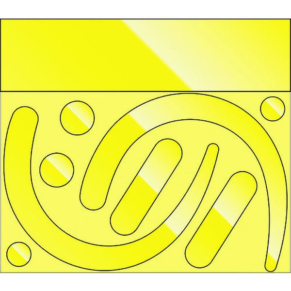 【メーカー在庫あり】 33532Y ユニット(株) ユニット フックステッカー (蛍光反射 黄) 335-32Y JP店