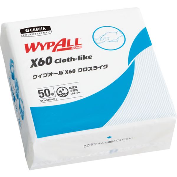 【メーカー在庫あり】 日本製紙クレシア(株) クレシア ワイプオールX60 クロスライク 4つ折り 60565 JP店