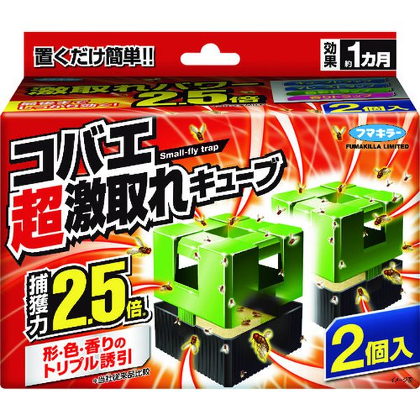 【メーカー在庫あり】 フマキラー(株) フマキラー コバエ超激取れキューブ 2個入 445046 JP店