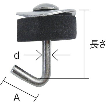 【メーカー在庫あり】 ダイドーハント ステンレスワンタッチフック 19mm (10本入) 10176017 JP店