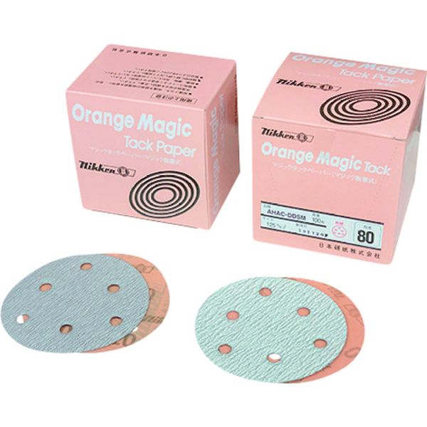 【メーカー在庫あり】 AHACDDSM06P120 AHマジックタックペーパー丸型 Φ125 穴あり P120 100枚入り AHAC-DDSM-06 JP店