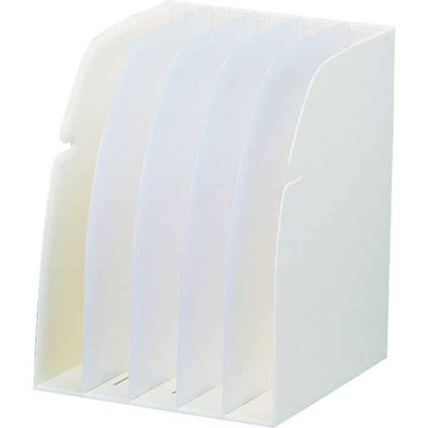 【メーカー在庫あり】 G16500 (株)LIHIT リヒト ブックスタンド 5仕切り A4 白 G1650-0 JP店