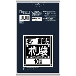 【メーカー在庫あり】 N47BK 日本サニパック(株) サニパック N-4745L厚口黒 10枚 N-47-BK JP店