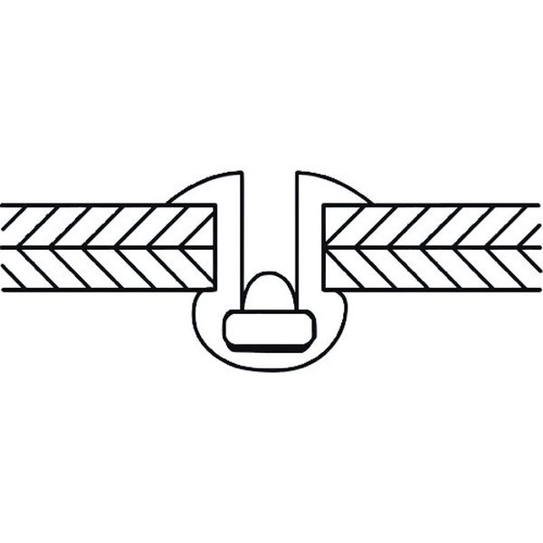 【メーカー在庫あり】 ブラインドリベット(シールドタイプ) アルミニウム/スティール製 5-4(30本入) エコパック NSA54CMP JP店