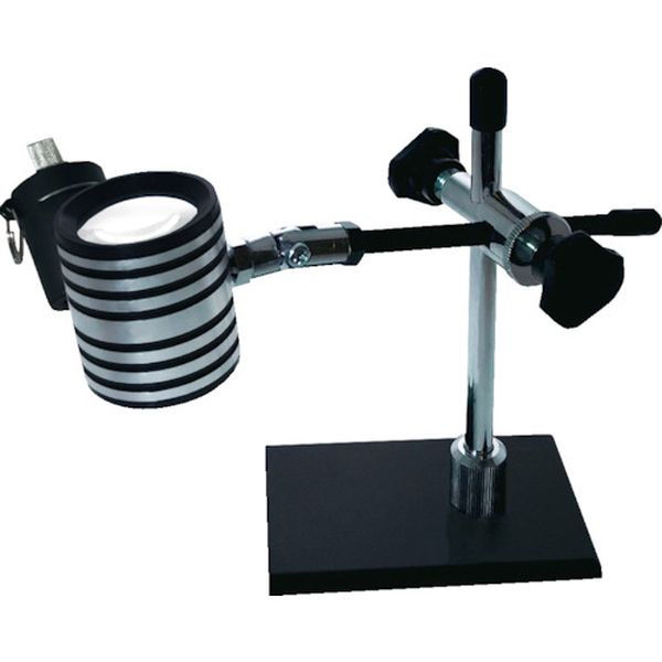 【メーカー在庫あり】 STA16SLED (株)京葉光器 リーフ LEDライト付スタンドルーペ 16x STA-16S/LED JP店