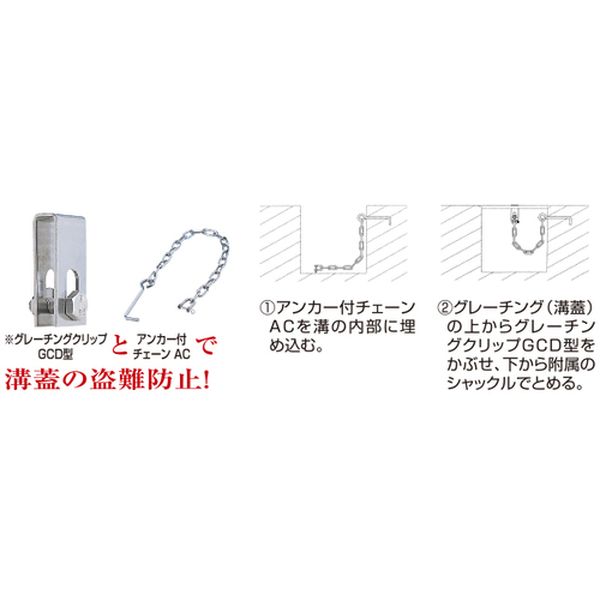 【メーカー在庫あり】 TGCH4 トラスコ中山(株) TRUSCO ステンレス アンカー付きチ...