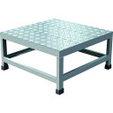 【メーカー在庫あり】 WTDBC6630 アルミ製溶接一体構造型作業台 縞板タイプ 一段(完成品) W600×D600×H300 WTDBC-6630 JP店