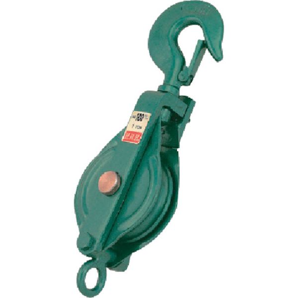 【メーカー在庫あり】 (株)スリーエッチ HHH 強力型滑車一車スナッチ フック型150mm 150X1S JP店