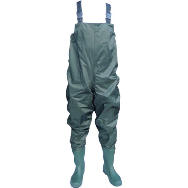 【メーカー在庫あり】 2076LL 富士手袋工業(株) 富士手袋 ナイロン胴付水中長靴モスグリーン 2076-LL J..