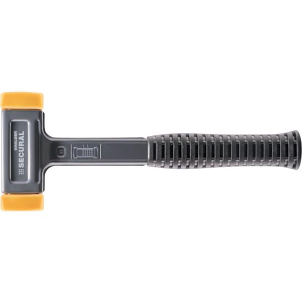【メーカー在庫あり】 3380.045 セキューラルハンマー ポリウレタン(イエロー) 頭径35x45mm 3380-045 JP店