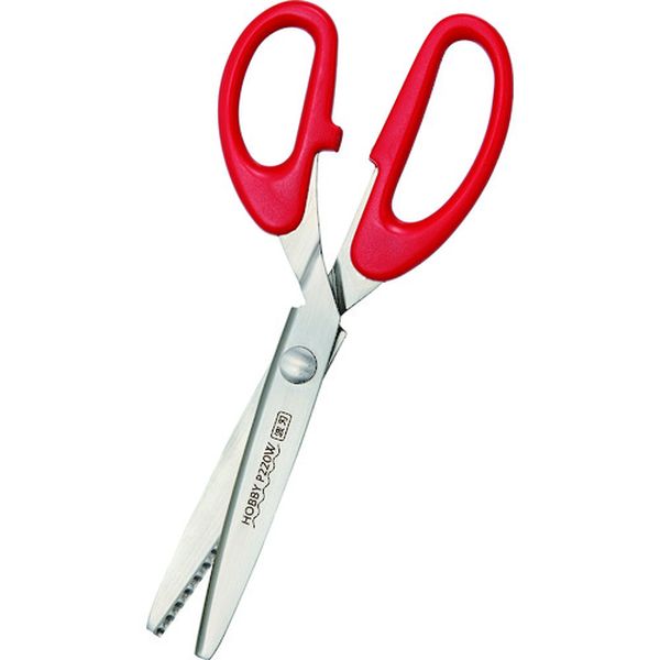 【メーカー在庫あり】 36633 クロバー(株) クロバー ホビーピンキングはさみ 波刃5mm 22cm 36-633 JP店