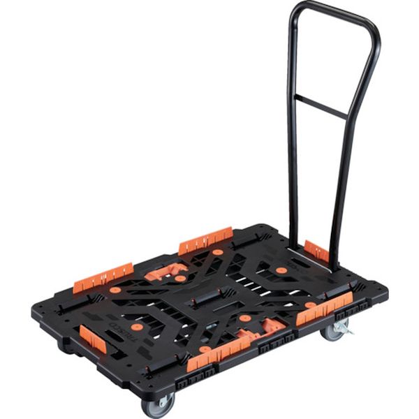 【メーカー在庫あり】 連結式樹脂製平台車 ビートル 900X600 自在5輪 内2輪ストッパー付 脱着式ハンド..