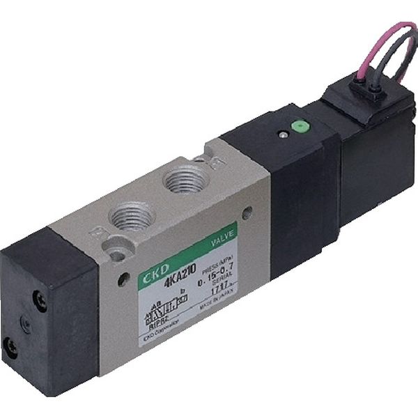 【メーカー在庫あり】 4KA21006DC24V CKD(株) CKD 4Kシリーズパイロット式5ポート弁セレックスバルブ 4KA210-06-DC24V JP店