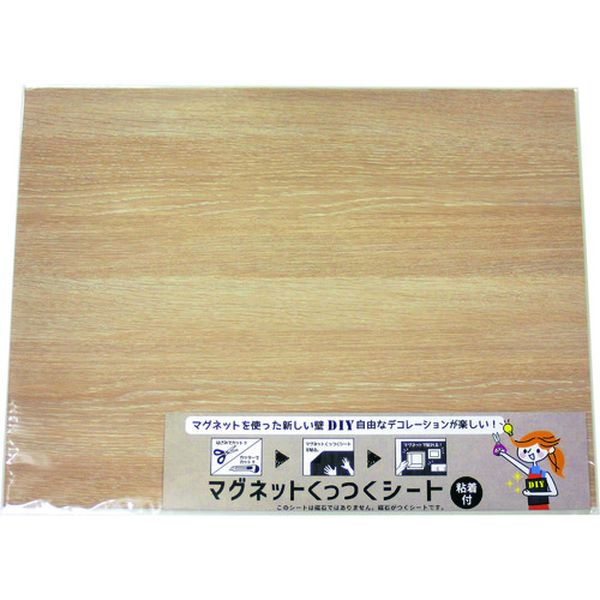 【メーカー在庫あり】 (株)ダイドーハント ダイドーハント マグネットくっつくシート 450×600 ナチュラルオーク 10177714 JP店