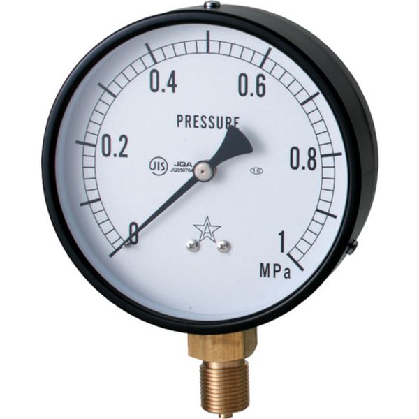 【メーカー在庫あり】 G411211V0.16MPA 右下精器製造(株) 右下 圧力計 AVT3/8×100×...