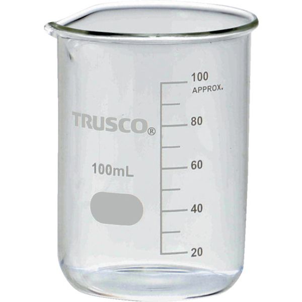 【メーカー在庫あり】 GB100 トラスコ中山(株) TRUSCO ガラスビーカー 100ml GB-100 JP店