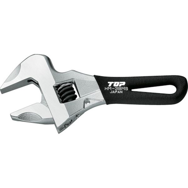 【メーカー在庫あり】 HM38MSBK トップ工業(株) TOP ショートワークワイド(ガタ無しモンキレンチ) HM-38MSBK JP店