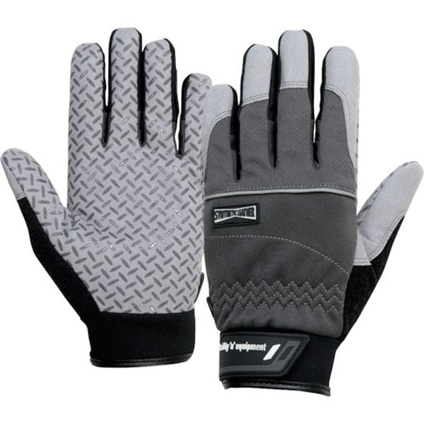 【メーカー在庫あり】 K86GRLL おたふく手袋(株) おたふく 超重作業用マイクロファイバー手袋＋シリコ..