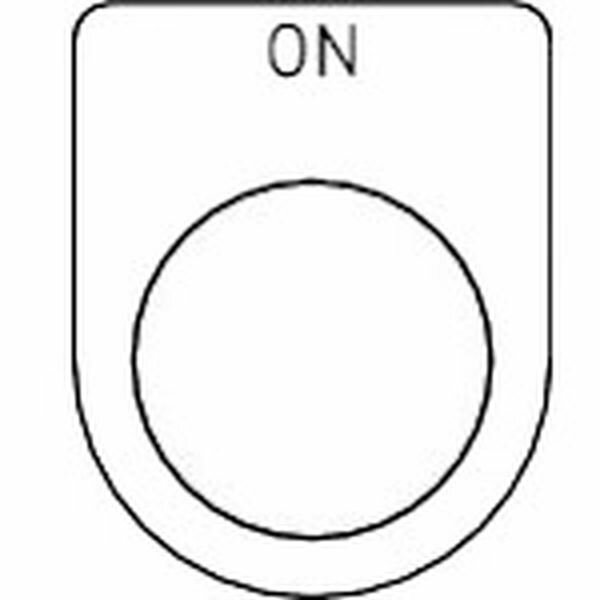 【メーカー在庫あり】 P3055P トラスコ中山(株) TRUSCO スイッチ銘板 ON 黒 φ30.5(5枚入り) P30-5-5P JP店