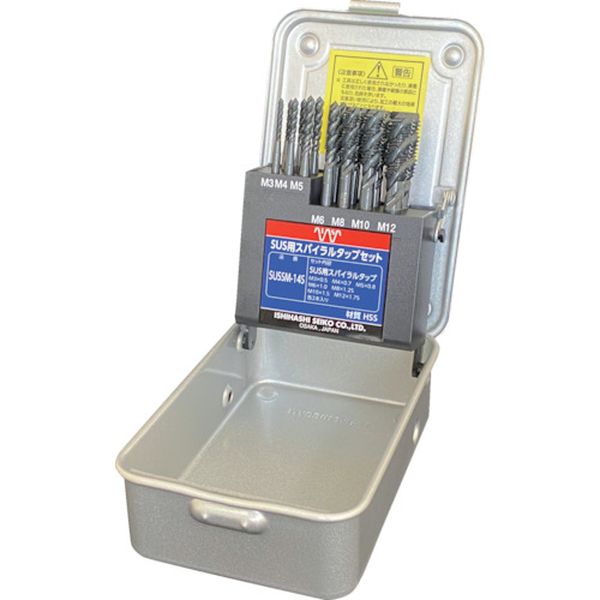 【メーカー在庫あり】 SUSSM14S (株)イシハシ精工 IS ステンレス用スパイラルタップセット SUSSM14-S J..