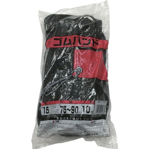・輪状タイプなので、シートのハトメに固定して使用すると便利です。・トラックシートの幌掛けや、シート張りなどに。・色：ブラック・長さ(m)：0.75〜0.9・厚さ(mm)：2・標準幅(mm)：15・パッケージサイズ(幅×長さ×高さ)(mm)：170×330×60・輪状タイプ(リングタイプ)・再生タイヤチューブ・タイヤチューブの再利用品のため厚みや形状および折径が一定していない部分があります。・生産国 日本・JANコード 4903599044874・質量 560g・コード：827-8871 ・品目：TT1590TT-1590楽天 JP店　