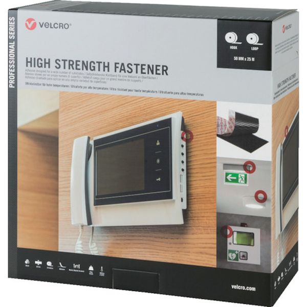 【メーカー在庫あり】 VELPS20008 VELCRO［［R上］］結束テープ 強力係合タイプ 幅50mm×長さ25m 黒 VEL-PS20008 JP店